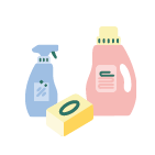 Illustration de la catégorie Produits ménagers, lessive DIY