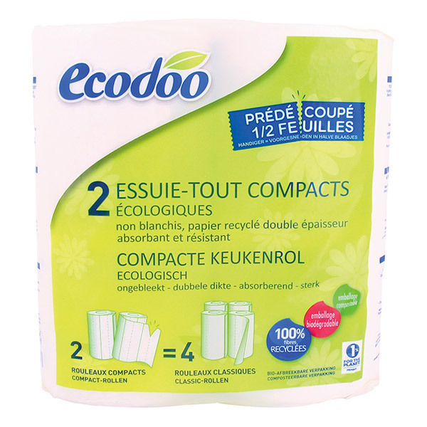 Ecodoo - Essuie-tout compact recyclé x2