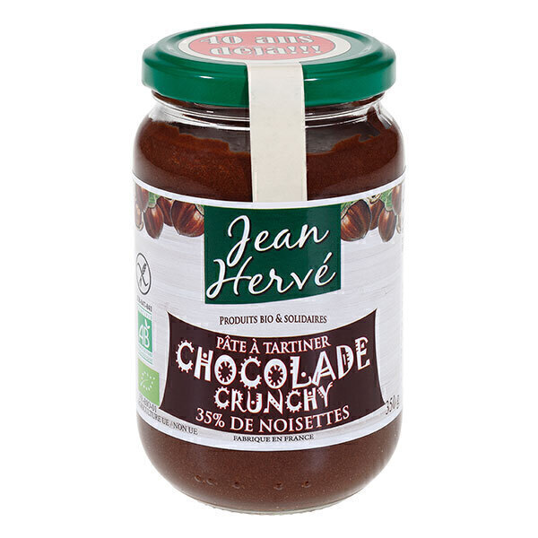 Jean Hervé - Pâte à tartiner chocolade crunchy 350g