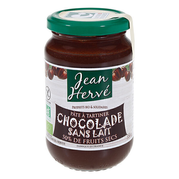 Jean Hervé - Pâte à tartiner chocolade sans lait 350g