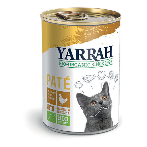 Yarrah - Pâtée pour chat boîte Poulet 400g