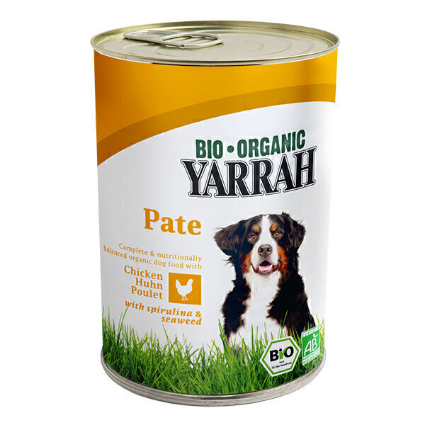 Yarrah - Pâtée pour chien boîte Poulet 400g