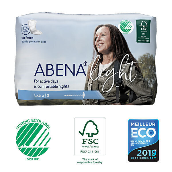 Abena - 10 Protections anatomiques Femme Light Extra 3 Abena - 10 Protections anatomiques Femme Light Extra 3