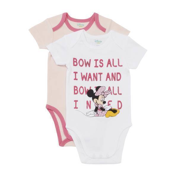 Disney Baby - 2 Bodies Manches courtes - Minnie Daisy - 3 à 36 mois Disney Baby - 2 Bodies Manches courtes - Minnie Daisy - 3 à 36 mois