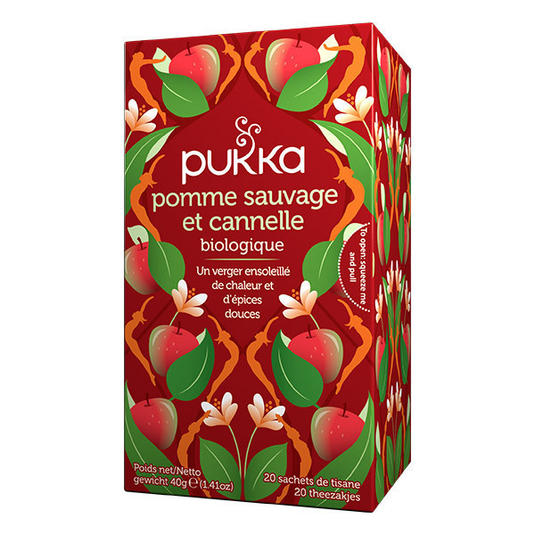 Pukka - Tisane Pomme sauvage, cannelle et gingembre bio - 20 sachets