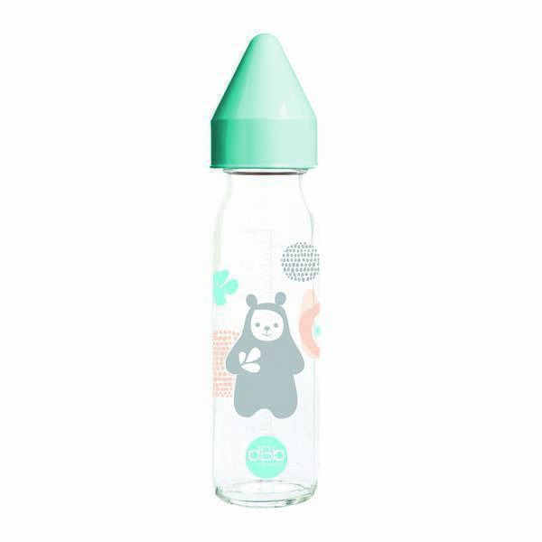 dBb Remond - Biberon verre "Régul'air" Bao Bleu lagon - 240 ml - 0 à 4 mois dBb Remond - Biberon verre "Régul'air" Bao Bleu lagon - 240 ml - 0 à 4 mois