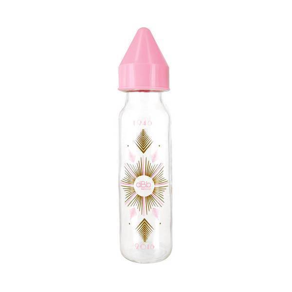 dBb Remond - Biberon verre "Régul'air" 70 Rose - 240 ml - 0 à 6 mois dBb Remond - Biberon verre "Régul'air" 70 Rose - 240 ml - 0 à 6 mois