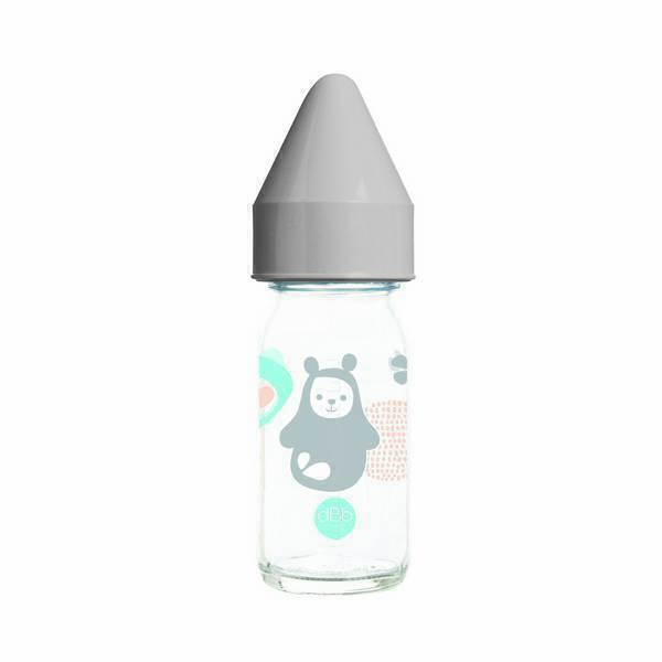 dBb Remond - Biberon verre "Régul'air" Bao Gris - 110 ml - 0 à 4 mois dBb Remond - Biberon verre "Régul'air" Bao Gris - 110 ml - 0 à 4 mois