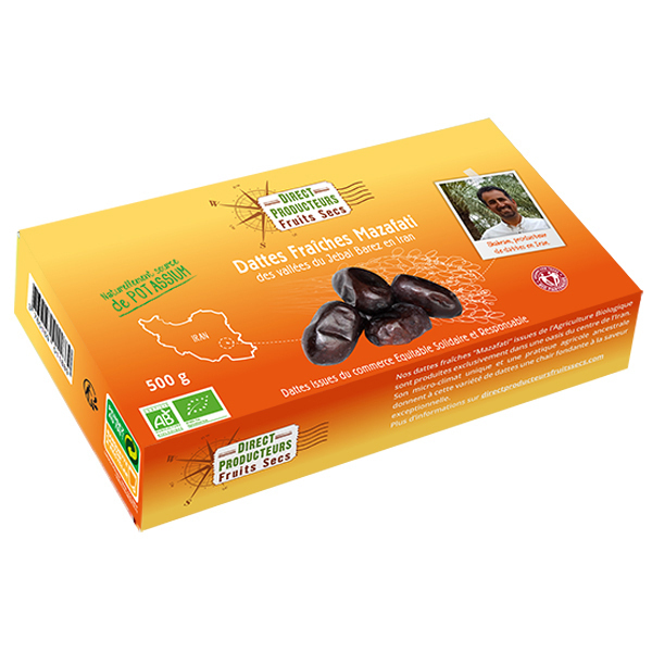 Direct producteurs Fruit secs - Dattes fraîches mazafati Iran - 500 g Direct producteurs Fruit secs - Dattes fraîches mazafati Iran - 500 g