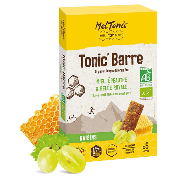 Meltonic - Pack Tonic' Barre Raisins bio 5 x 25g