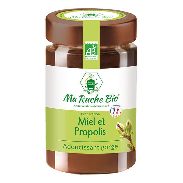 Ma Ruche Bio - Miel et Propolis adoucissant gorge 250g Ma Ruche Bio - Miel et Propolis adoucissant gorge 250g