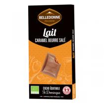 Belledonne - Tablette chocolat lait fourrée caramel beurre salé 100g