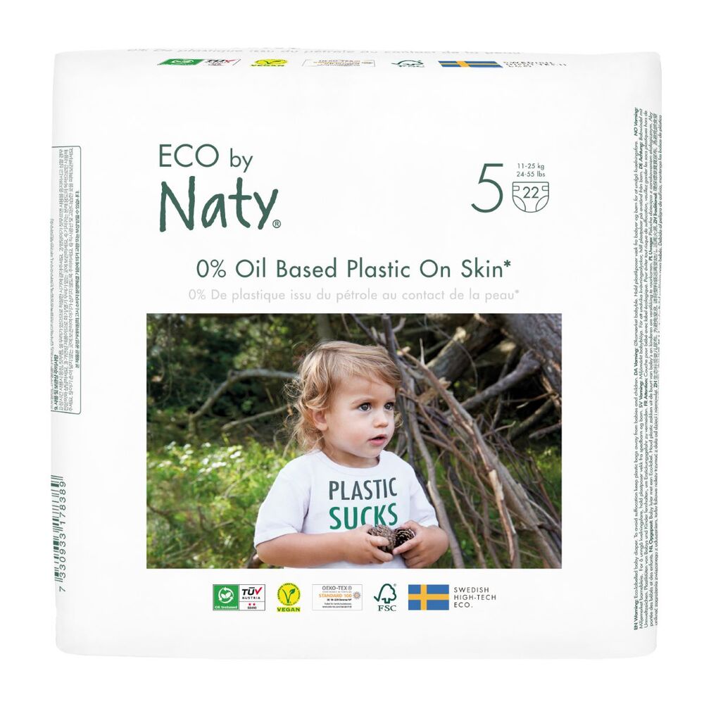 Eco by Naty - 22 Couches écologiques - T5, 12-18kg