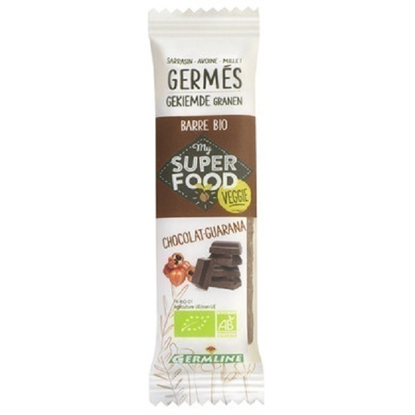 Germ'line - Barre de Céréales Germées Guarana Chocolat 31g Germ'line - Barre de Céréales Germées Guarana Chocolat 31g