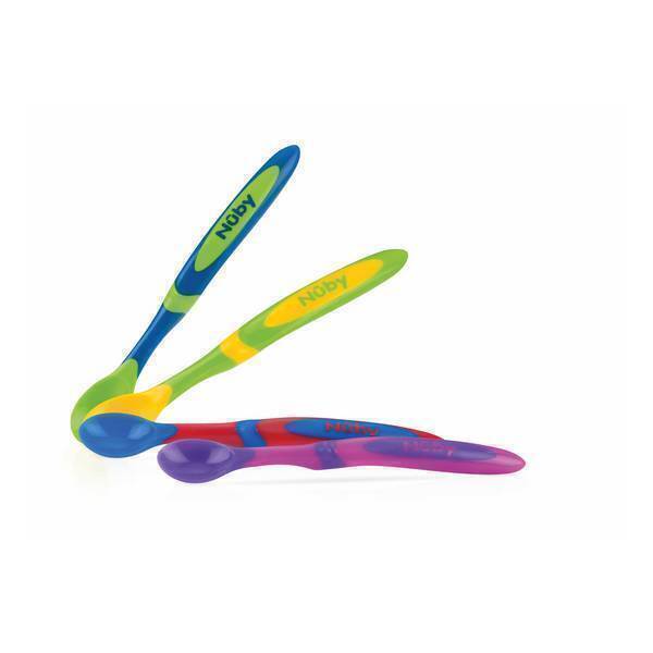 Nuby - Cuillère pour petits pots - 4 pièces Nuby - Cuillère pour petits pots - 4 pièces