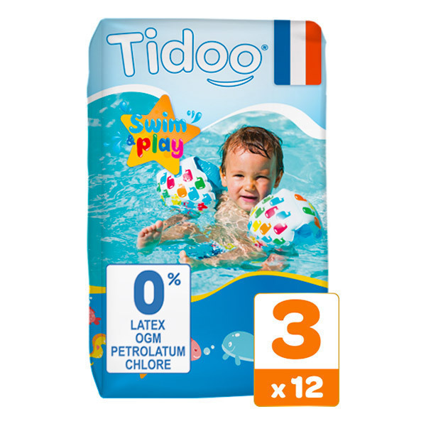 Tidoo - 12 Couches de Bain T3 4-9kg Hypoallergéniques