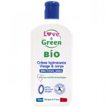 Love & Green - Crème hydratante visage et corps hypoallergénique 0% - 500 ml