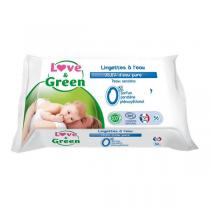 Love & Green - 56 Lingettes hypoallergéniques à l'eau micellaire