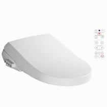 TopToilet - Abattant WC japonais multi fonctions Luxe Silver