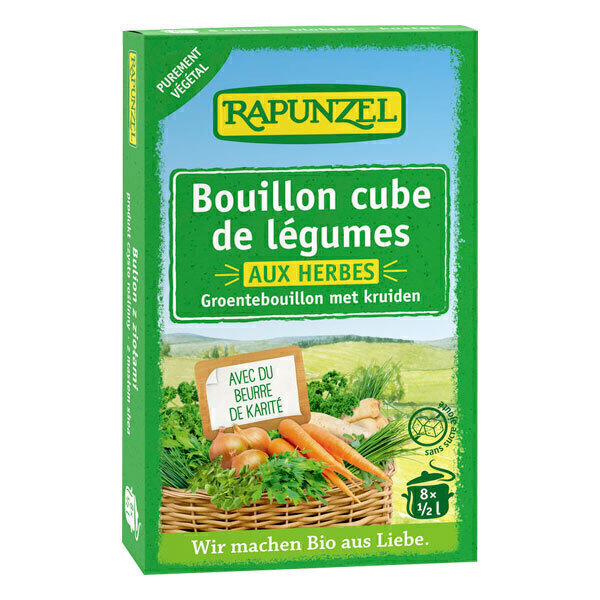 Rapunzel - Bouillon de légumes aux herbes en cubes 84g