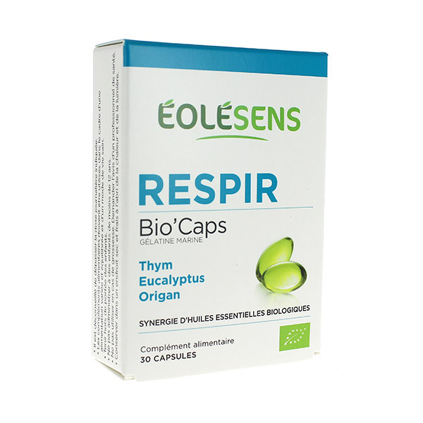 Eolesens - Respir Bio'Caps - Synergie d'Huiles Essentielles Bio x 30