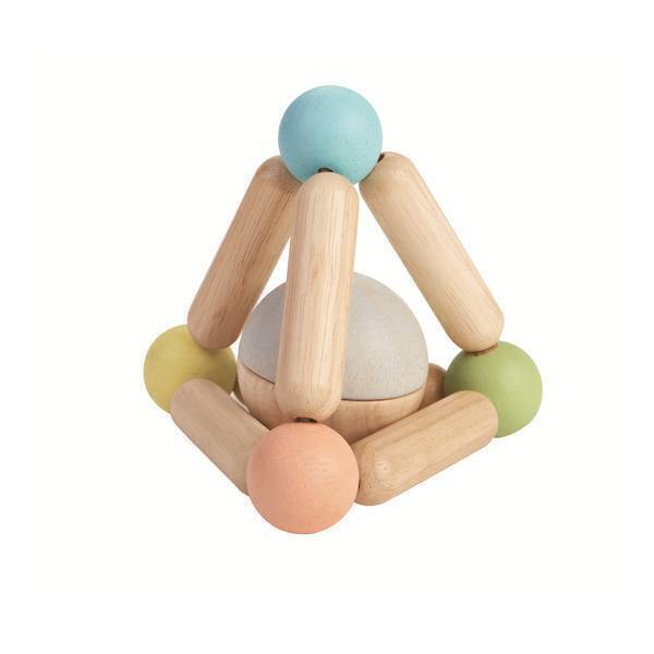 Plan Toys - Hochet triangle pastel - Des 6 mois Plan Toys - Hochet triangle pastel - Des 6 mois