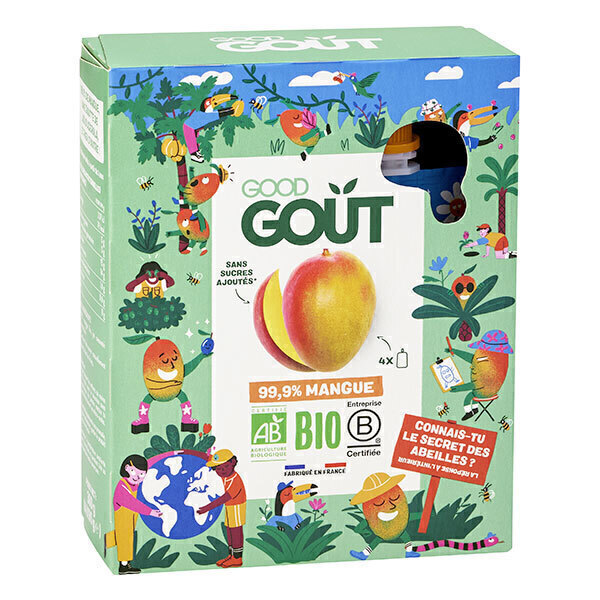 Good Gout - Gourde Kidz Mangue bio 4x90g