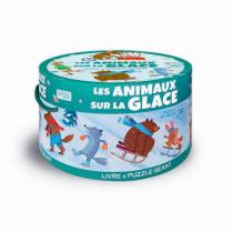 SASSI Junior - Livre et puzzle géant Les Animaux sur la glace - Dès 3 ans