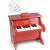 Piano rouge 18 touches avec partitions - Des 3 ans