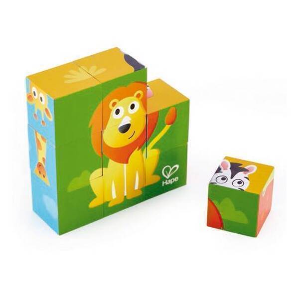 Hape - Puzzle cubes animaux de la jungle - Dès 24 mois Hape - Puzzle cubes animaux de la jungle - Dès 24 mois