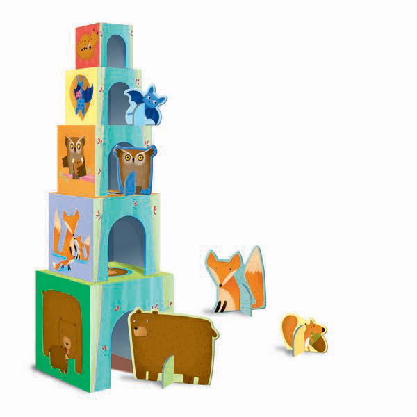 Cubes Et Livre Les Bebes Animaux De La Foret Des 2 Ans Sassi Junior