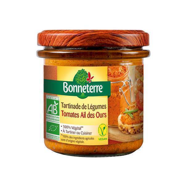 Bonneterre - Tartinade de légumes Ail des ours 135g Bonneterre - Tartinade de légumes Ail des ours 135g