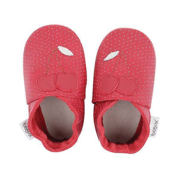 Bobux - Chaussons Soft Sole Cerise à pois - De 3 à 27 mois Bobux - Chaussons Soft Sole Cerise à pois - De 3 à 27 mois