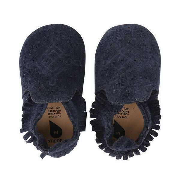 Bobux - Chaussons Soft Sole Moccassin suède navy - De 3 à 21 mois Bobux - Chaussons Soft Sole Moccassin suède navy - De 3 à 21 mois