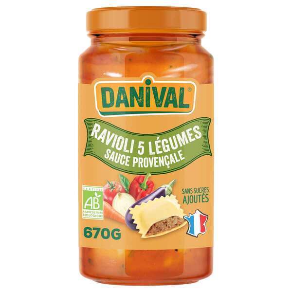 Danival - Ravioli 5 légumes 670g