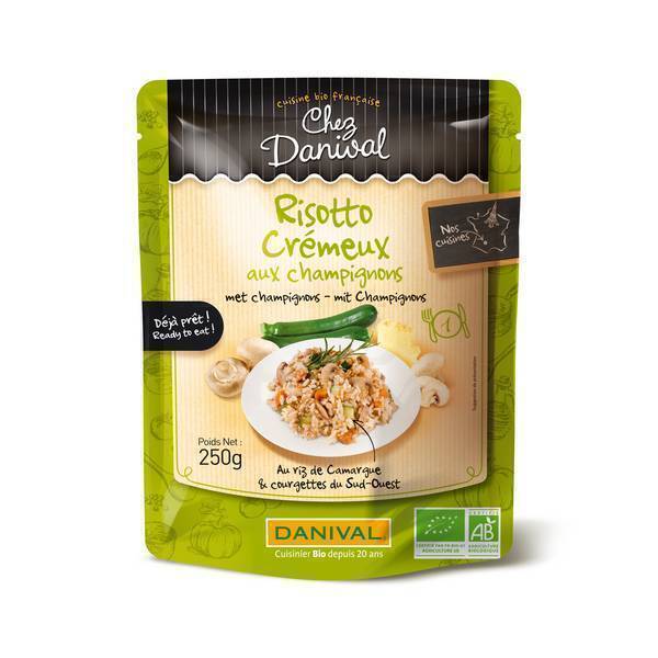 Danival - Risotto crémeux aux champignons - 250g Danival - Risotto crémeux aux champignons - 250g