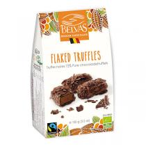 Belvas - Truffes noires 72% et copeaux de cacao 100g