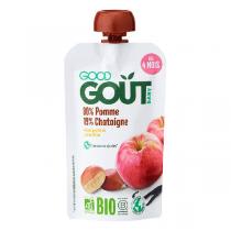 Good Gout - Lot de 2 x Gourde de Fruits Pomme Châtaignes dès 4 mois 120g