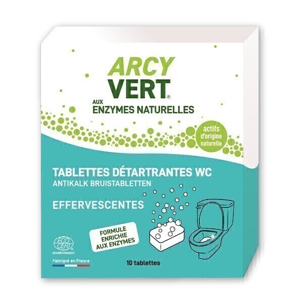 ArcyVert - Boîte 10 tablettes WC détartrantes 250g