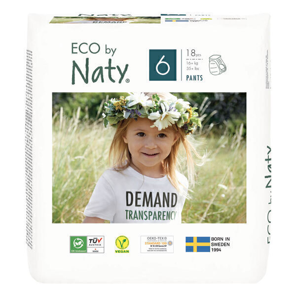 Eco by Naty - 18 Culottes d'apprentissage - T6, 16+ kg Eco by Naty - 18 Culottes d'apprentissage - T6, 16+ kg