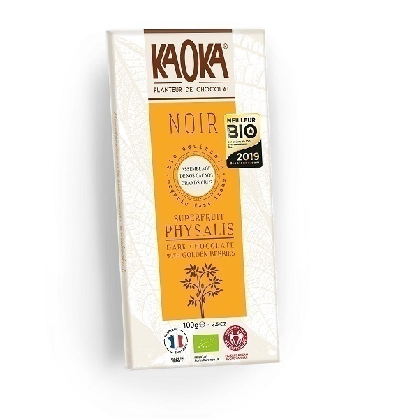 Kaoka - Tablette chocolat noir Physalis 55% 100g Kaoka - Tablette chocolat noir Physalis 55% 100g