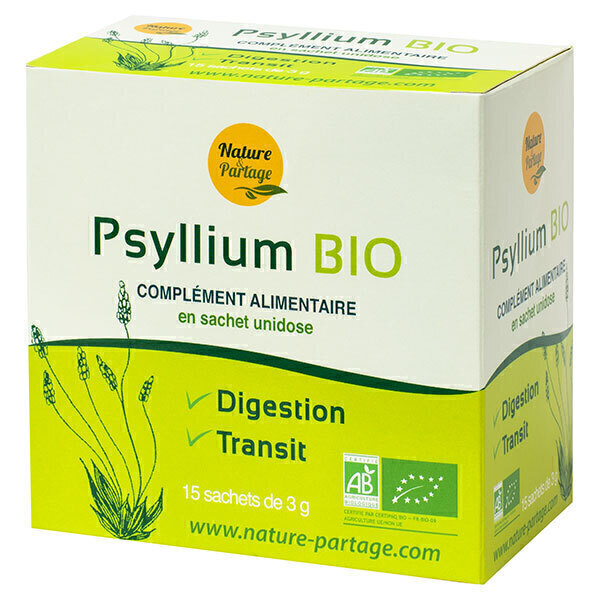Nature & Partage - Psyllium Bio x 15 sachets unidoses