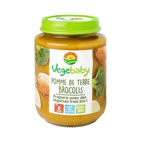 Vegebaby - Pot Pommes de terre-brocolis bio bébé 190G