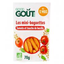 Good Gout - Mini baguettes à la tomate - Dès 10 mois -70g