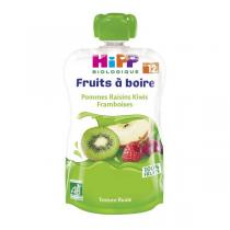 HiPP - Fruits à boire pommes raisins kiwis framboises dès 12 mois 120ml