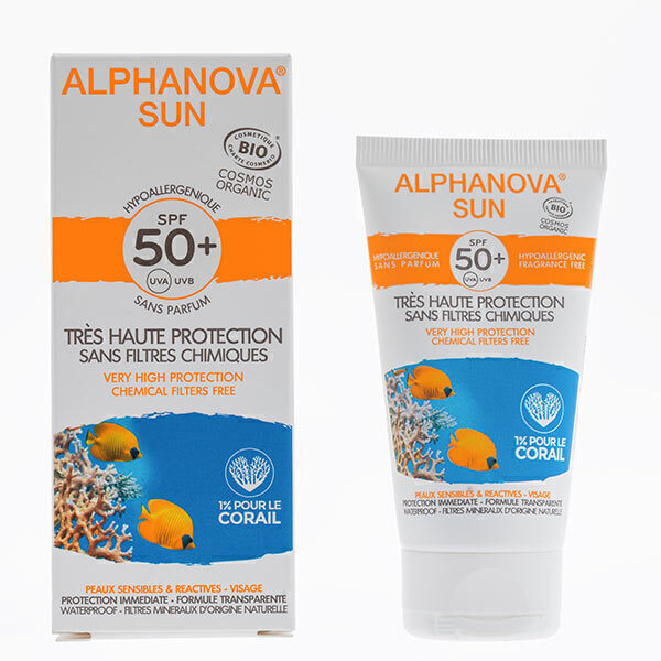 Alphanova - Crème solaire SPF50 Hypoallergénique 50ml Alphanova - Crème solaire SPF50 Hypoallergénique 50ml