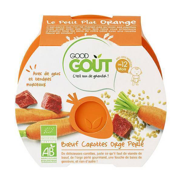 Good Gout - Lot de 2 x Assiette Boeuf Carottes Orge Perlé dès 12 mois Good Gout - Lot de 2 x Assiette Boeuf Carottes Orge Perlé dès 12 mois