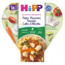 HiPP - 1 assiette macaroni tomates colin d'Alaska dès 18 mois 260g