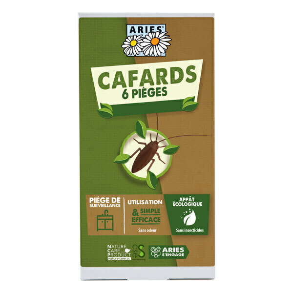 Aries - Cafards et blattes, lot de 6 pièges