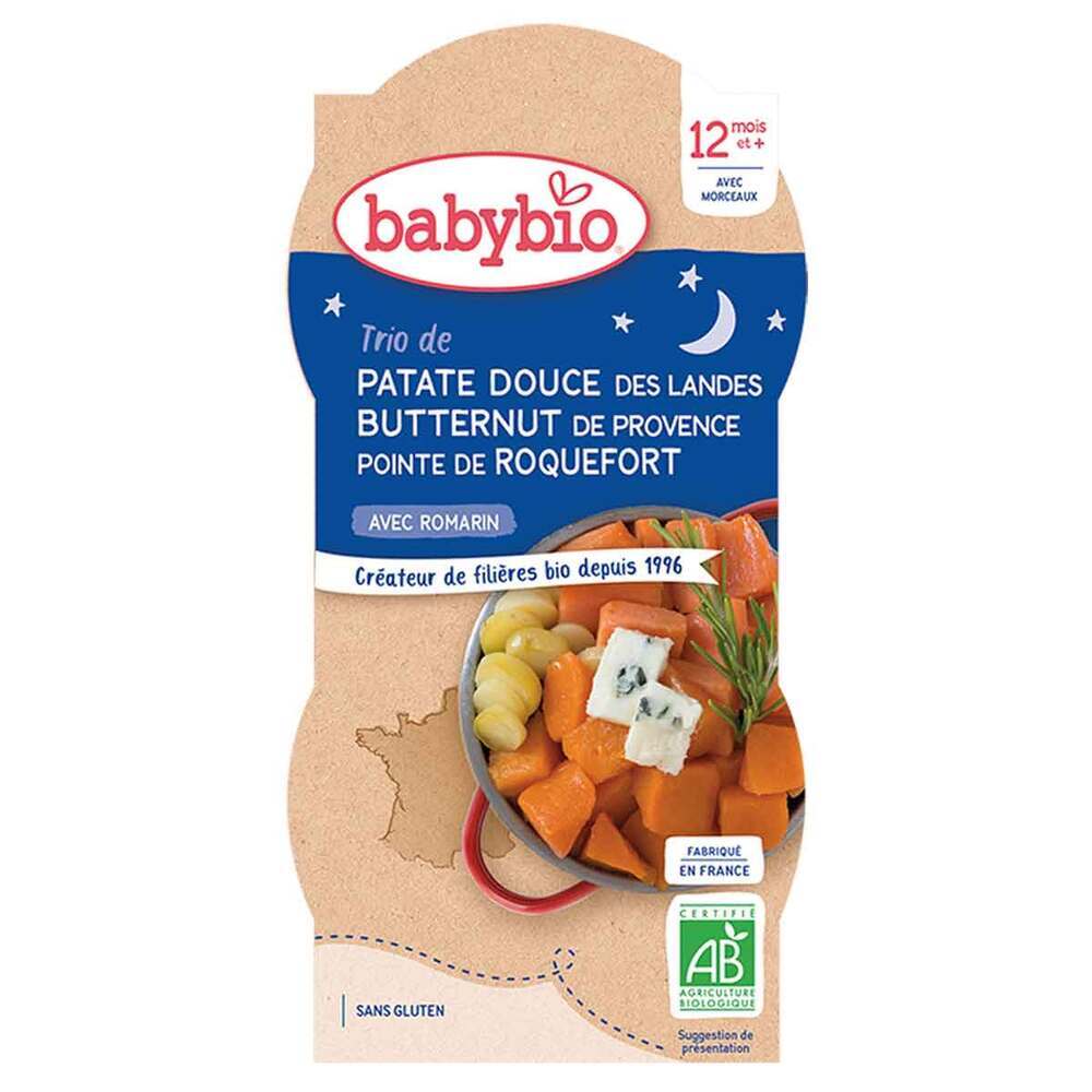 Babybio - Bols Patate douce Butternut Roquefort dès 12 mois 2x200g
